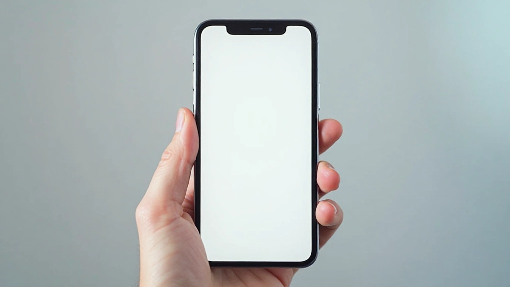 Smartphone scherm met bottom navigation menu design voor optimale duim bereikbaarheid