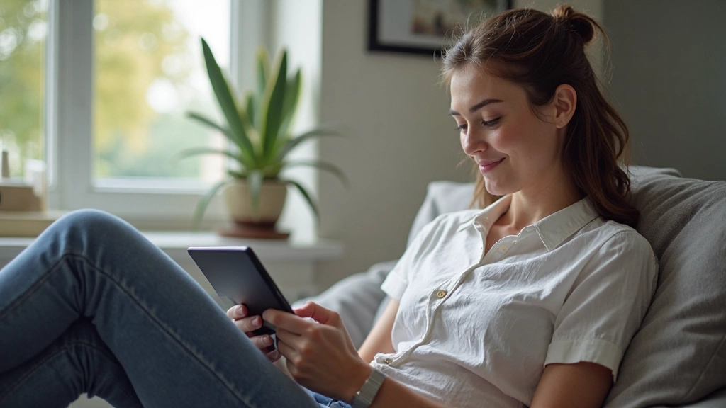 Lezer geniet comfortabel van een artikel op tablet met perfect ingestelde typografie en opmaak