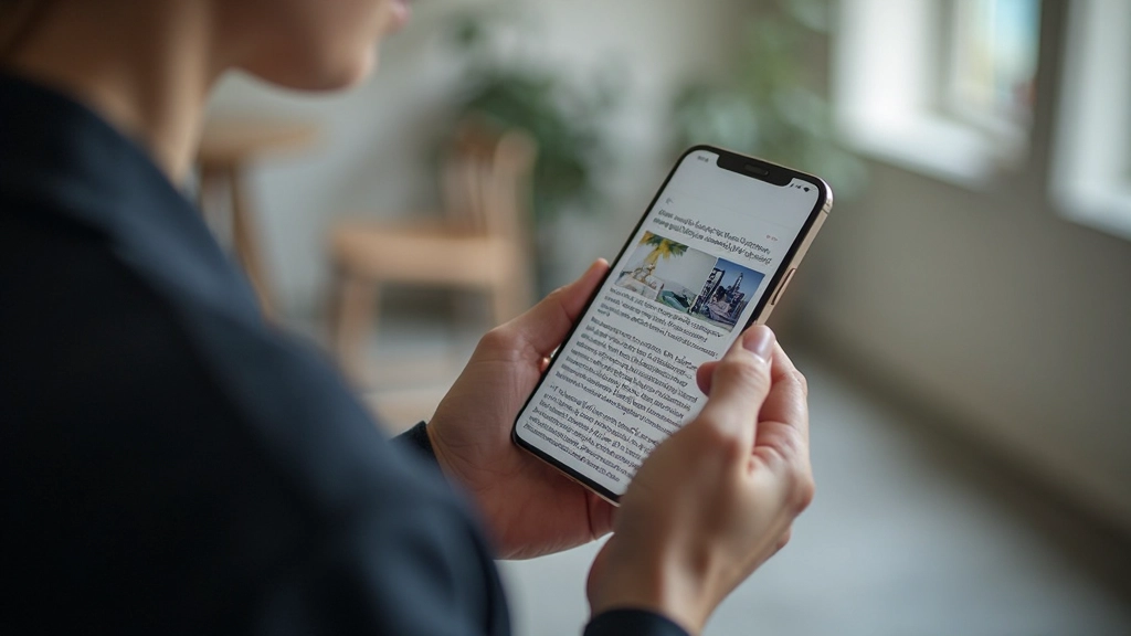 Grote responsive afbeeldingen op mobiel scherm die vol breedte innemen met bijschriften eronder